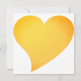 Den lätta orangen - stort hjärta - minimalistiskt 