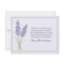 Den Lavendar begravningen noterar