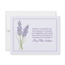 Den Lavendar begravningen noterar