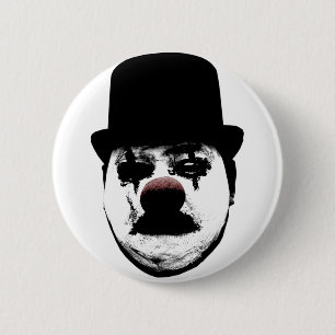 Den ledsna clownen knäppas knapp