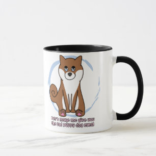 Den ledsna hunden synar Shiba Inu Mugg