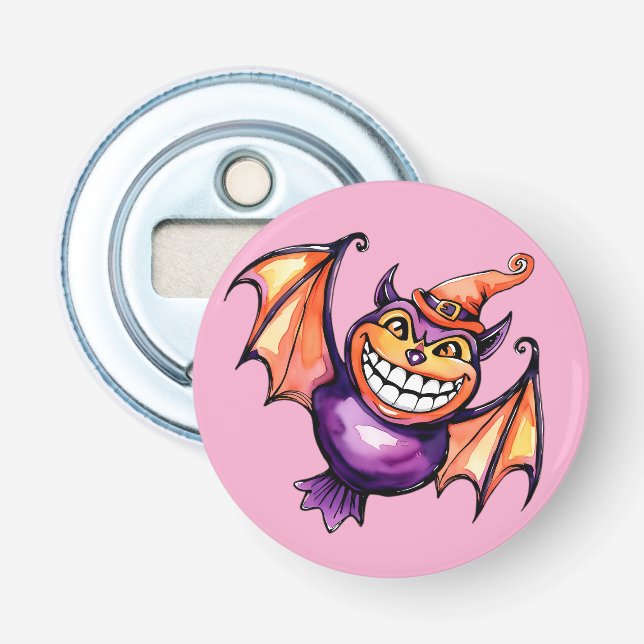 Den leende Fladdermus Flasköppnare (Framsidan)