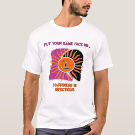 Den leende magneten sol ansikte t shirt
