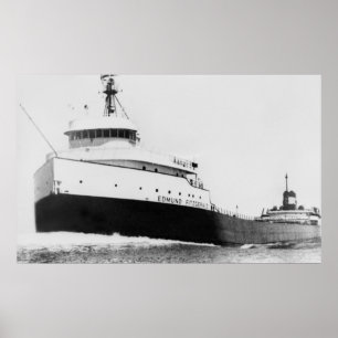 Den legendariska S.S. Edmund Fitzgerald Poster