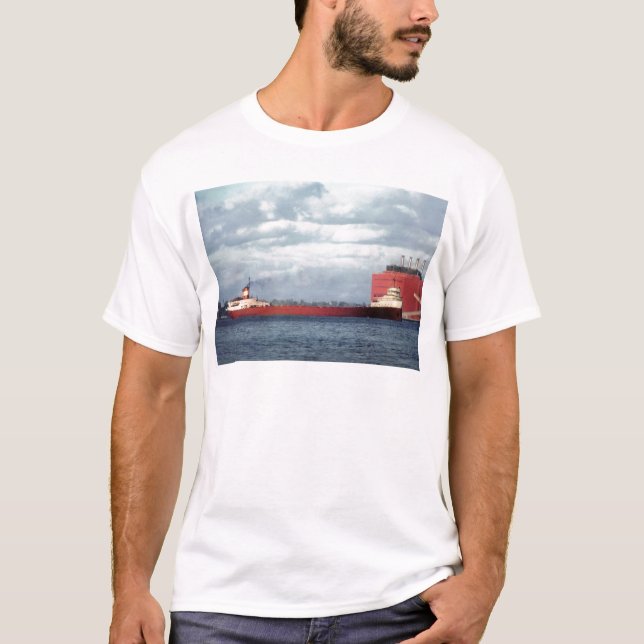 Den legendariska S.S.EN Edmund Fitzgerald T Shirt (Framsida)