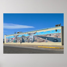 Den legendariska vägmålningen, Route 66, Tucumcari Poster