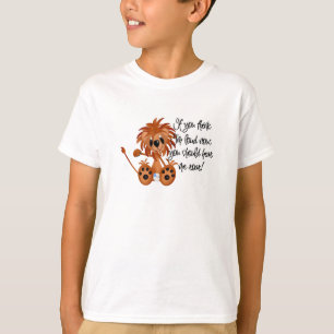Den lejona babyen hör mig vråla Tshirts och gåvor