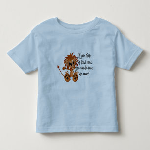 Den lejona babyen hör mig vråla Tshirts och gåvor