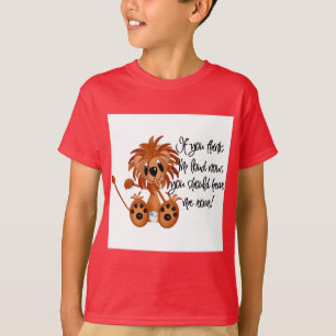 Den lejona babyen hör mig vråla Tshirts och gåvor