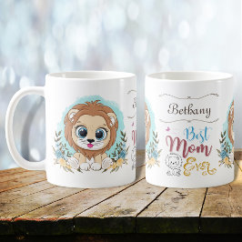 Den Lejona Blommigten i Cute har aldrig haft bästa Kaffemugg
