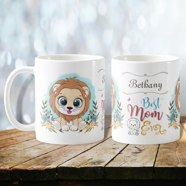 Den Lejona Blommigten i Cute har aldrig haft bästa Kaffemugg (Skapare uppladdad)