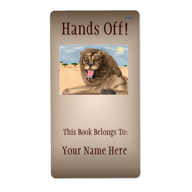 Den Lejona bokplattan Fraktsedel (Framsidan)