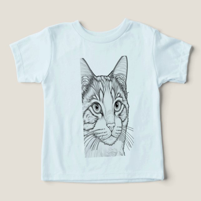 Den lejona konsthandlingen och mode t shirt (Design Framsida)