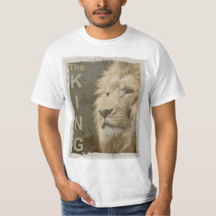 Den Lejona Manarna över översta Ansikte-mallen för T Shirt