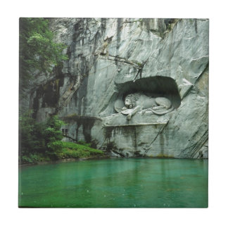 Den lejona monumentet i Lucerne Kakelplatta