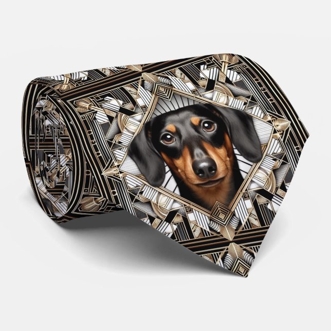 Den lekfulla hundälskaren | Dachshund Dog Daddy sl Slips (Rullad)