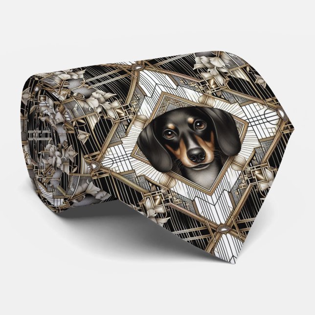 Den lekfulla hundälskaren | Dachshund Dog Daddy sl Slips (Rullad)