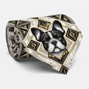 Den lekfulla hundälskaren   Fransk Bulldog Hund Pa Slips
