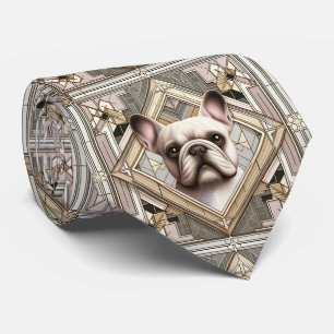 Den lekfulla hundälskaren   Fransk Bulldog Hund Pa Slips