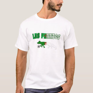 Den Les Fennecs öknen lurar Algeriet fotbollgåvor Tee Shirt