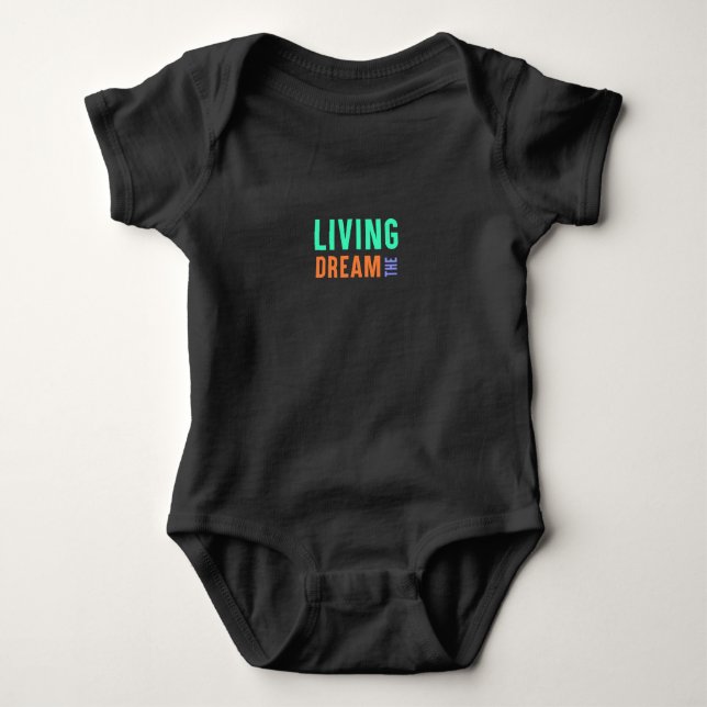 Den levande drömmen - inspirerande livsstilsdesign t shirt (Framsida)