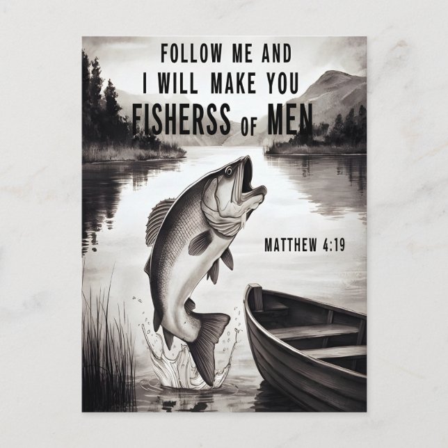 Den levande fisken vykort (Framsida)