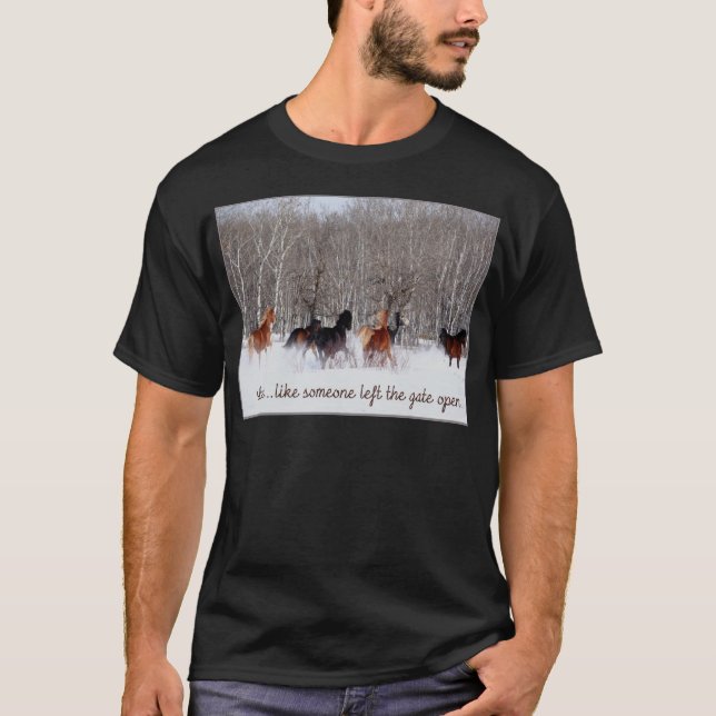 Den levande liv..... något liknande någon lämnade t shirt (Framsida)