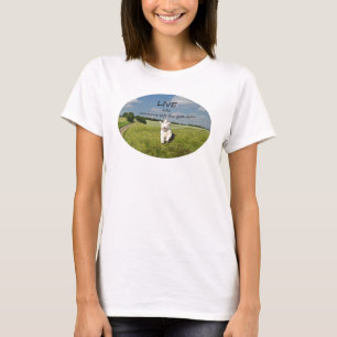 Den levande något liknande någon lämnade grinde tee shirt