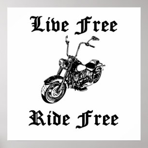 Den levande snålskjutsen frigör motorcykeln poster
