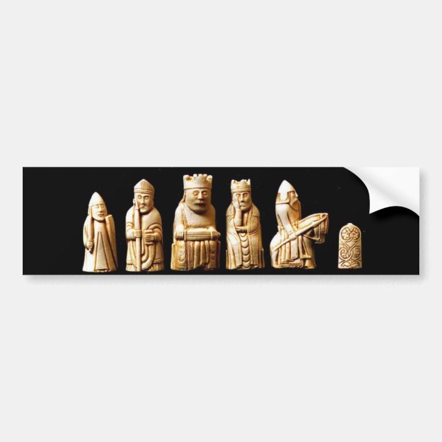 Den Lewis Chessmenbildekalet Bildekal (Framsidan)
