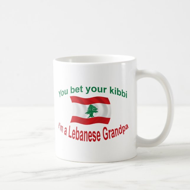 Den libanesiska morfadern - slå vad din Kibbi Kaffemugg (Höger)