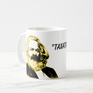 Den liberala socialistiska beskattningen är stöl kaffemugg