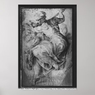 Den libyska sibylen, efter Michangelo Buonarroti Poster