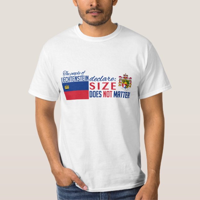 Den liechtensteinska skjortan - välj stil, färg t-shirt (Framsida)