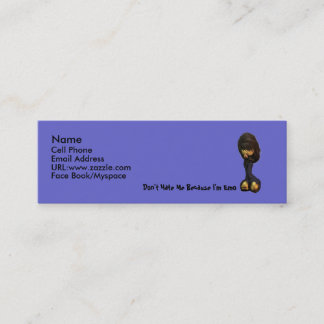 Den Lil Emo flickan profilerar kortet Mini Visitkort
