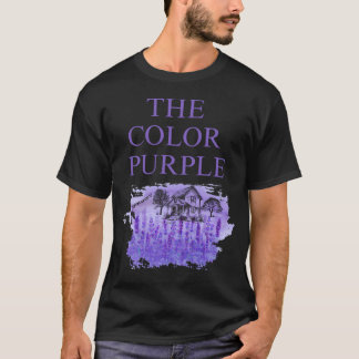 Den lila färgen t shirt