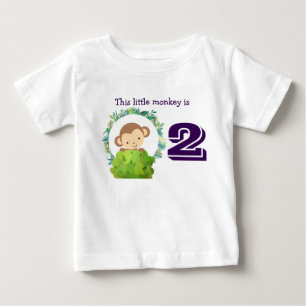 Den lilla apan Cute Safari Birthday T-shirt