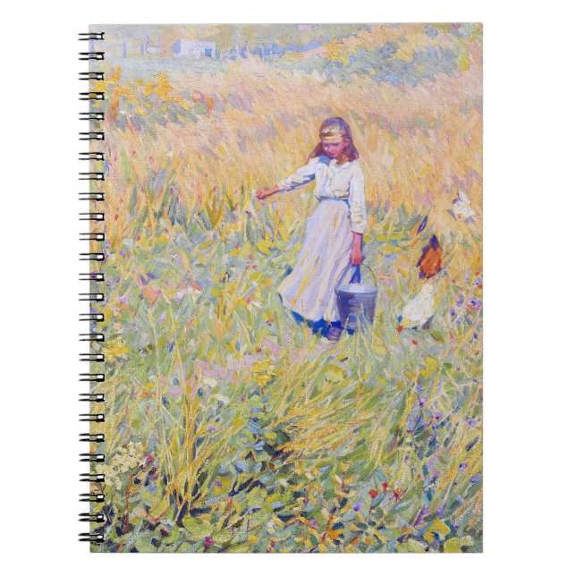 Den lilla arbetaren målar av Helen McNicoll Anteckningsbok (Framsidan)