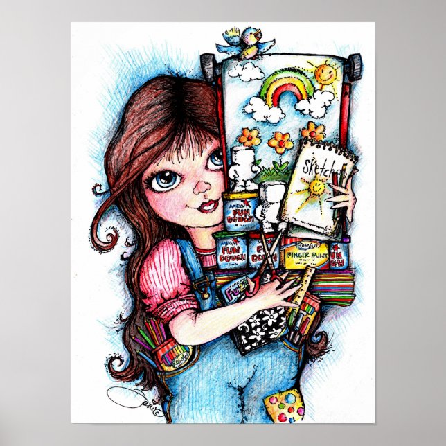 Den lilla artisten poster (Framsidan)