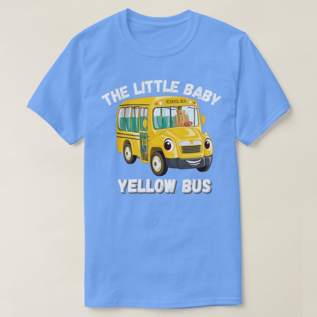 den lilla baby gult buss t shirt (Design framsida)