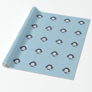 Den lilla blåa apan presentpapper