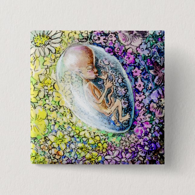 Den lilla blomman - detaljer knapp (Framsida)