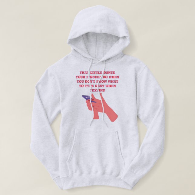 Den lilla dansen dina fingrar gör hoodie design (Design framsida)
