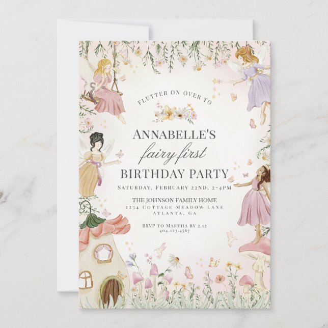 Den lilla Fairy First Birthday, fantastiska Garden (Framsida)