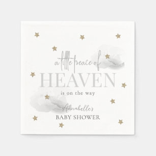Den lilla freden av Heaven Grått Baby Shower Pappersservett
