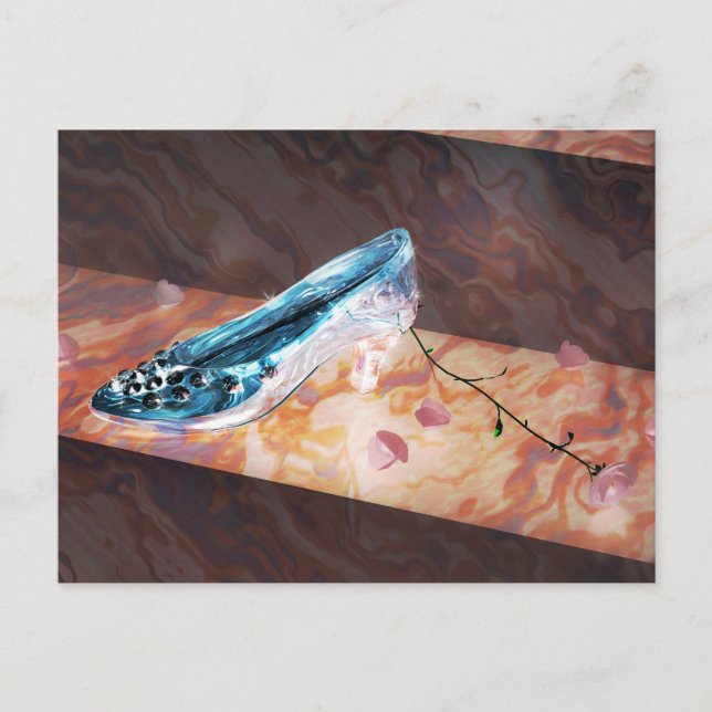 Den lilla glasslangen vykort (Framsida)