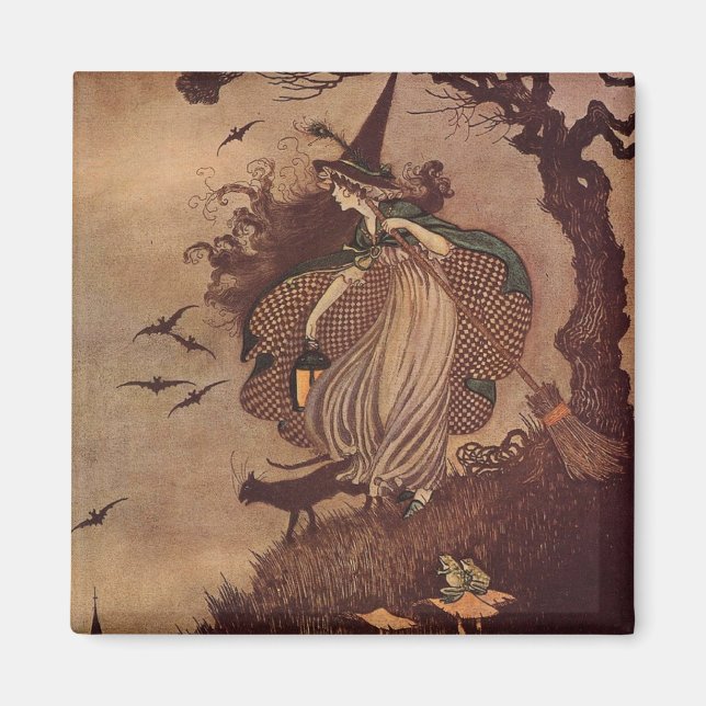 Den lilla häxan magnet (Framsidan)