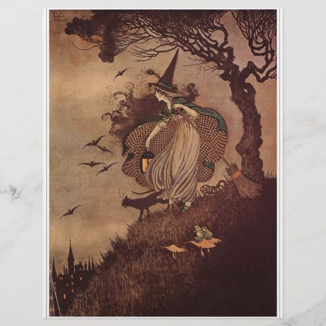 Den lilla häxan reklamblad (Framsidan)