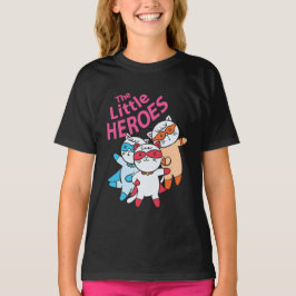 Den lilla Heroes Toppen Hero Cats Funny Cute T Shirt