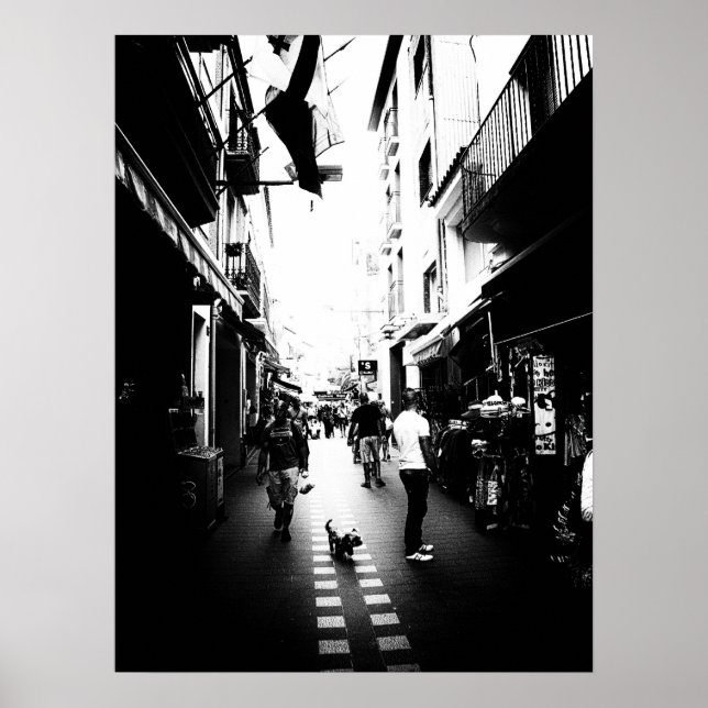 Den lilla hund på gatan poster (Framsidan)